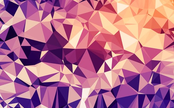 Abstract low poly background, geometry triangle, mosaic pastel color background