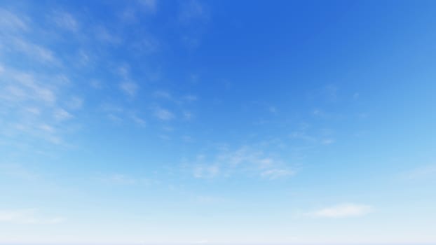 Cloudy blue sky abstract background, blue sky background with tiny clouds, 3d rendering

