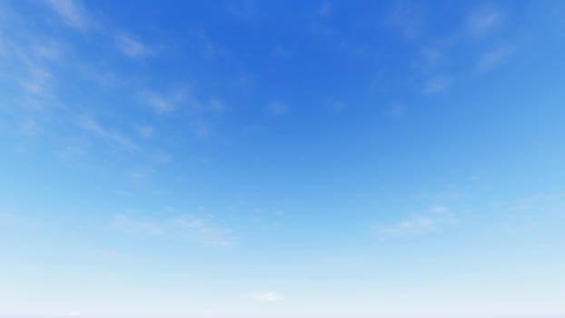 Cloudy blue sky abstract background, blue sky background with tiny clouds, 3d rendering

