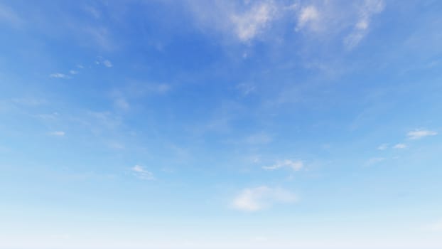 Cloudy blue sky abstract background, blue sky background with tiny clouds, 3d rendering

