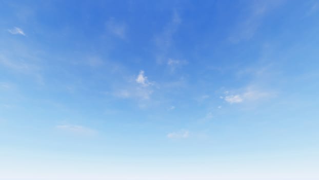 Cloudy blue sky abstract background, blue sky background with tiny clouds, 3d rendering

