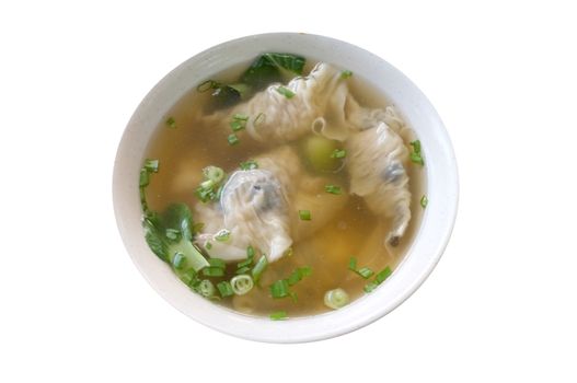 Chinese dumpling soup