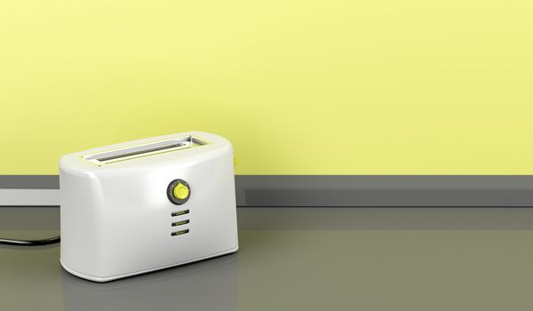 Electric toaster in the kitchen 