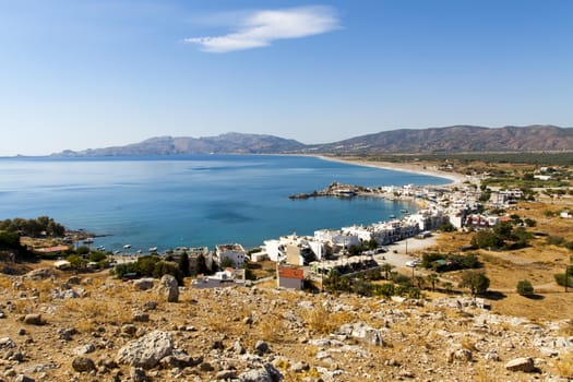 Panoramic view of the coast of the sea of Haraki