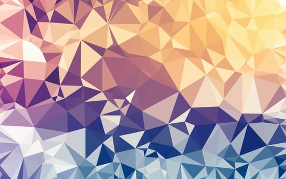 Abstract low poly background, geometry triangle, mosaic pastel color background