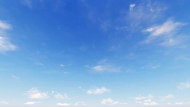 Cloudy blue sky abstract background, blue sky background with tiny clouds, 3d rendering

