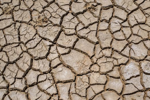 Crack soil on dry season, Global warming / cracked dried mud / Dry cracked earth background / The cracked ground, Ground in drought, Soil texture and dry mud, Dry land.