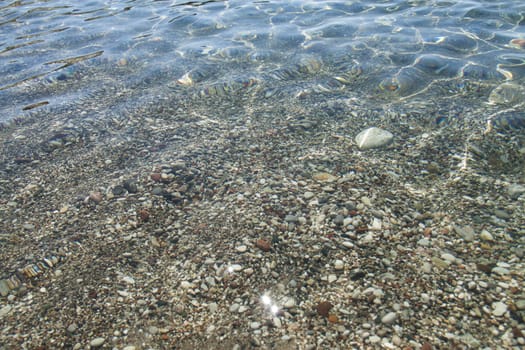 View a portion of the Aegean Sea on the coastof the island of the Rodhes