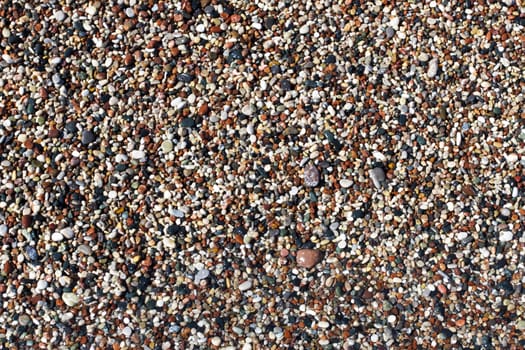 View a portion of the coast with pebble beach