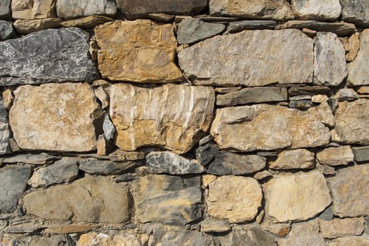 View of a detail of an ancient wall