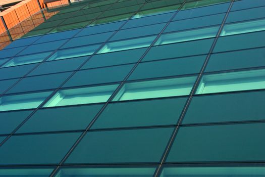 Glass Facade of a Modern Building