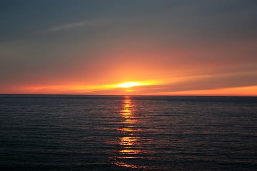 Sunset at Skongenes lighthouse