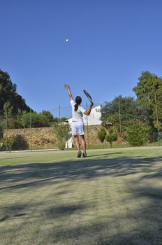 First serve in tennis match