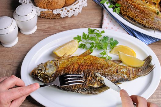 Fish in the ration is a balanced diet in your menu