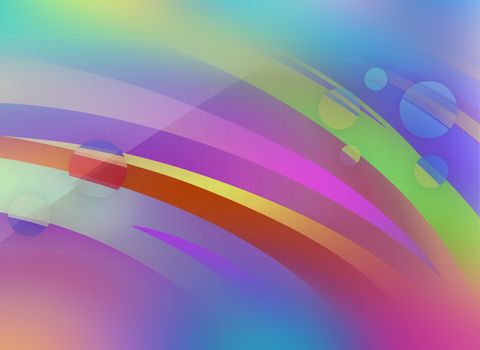 Illustration of Abstract Colorful Modern Decorative Background