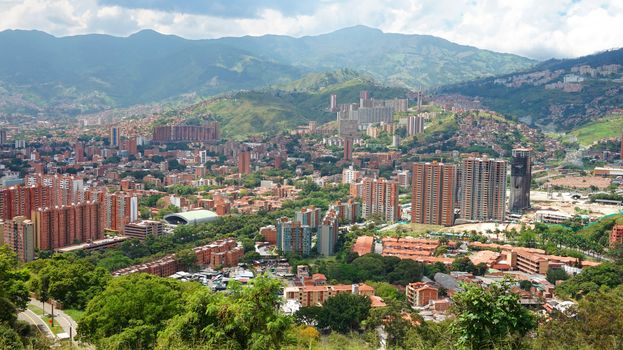 Panoramic view of the city of Medellin, Antioquia - Colombia