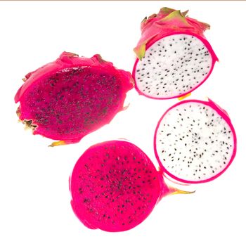 Dragon Fruit isolated against white background