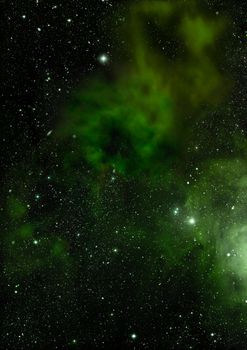 Far being shone nebula and star field against space. Elements of this image furnished by NASA .