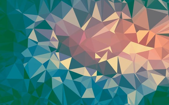 Abstract low poly background, geometry triangle, mosaic pastel color background