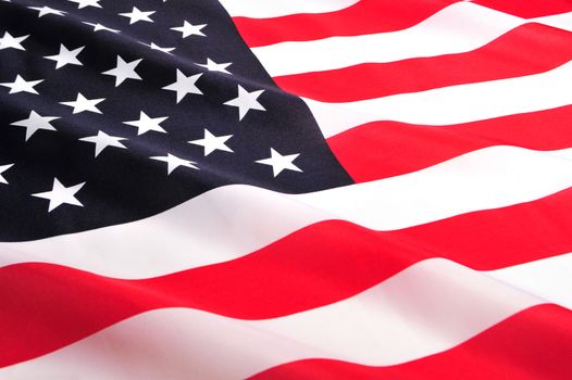 Photo of USA National Flag, close-up