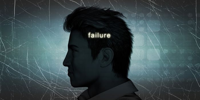 Man Experiencing Failure as a Personal Challenge Concept