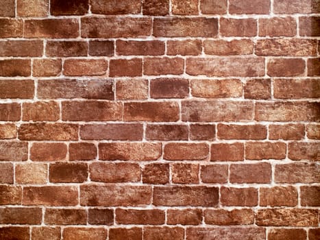 close up of red brick wall