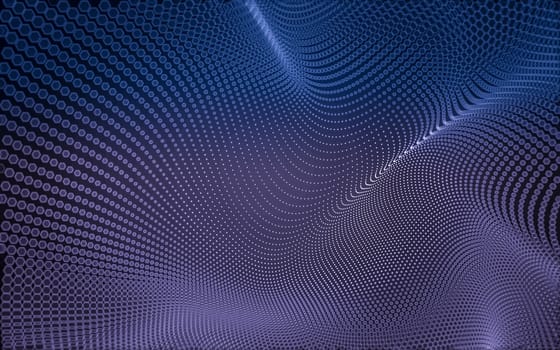 Abstract polygonal space low poly dark background with connecting dots and lines. Connection structure. 3d rendering