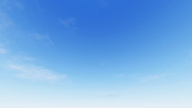 Cloudy blue sky abstract background, blue sky background with tiny clouds, 3d rendering

