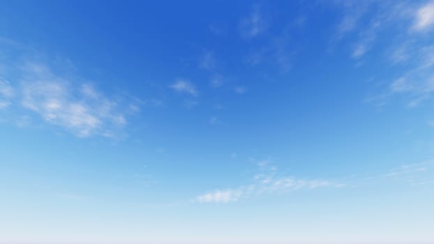 Cloudy blue sky abstract background, blue sky background with tiny clouds, 3d rendering

