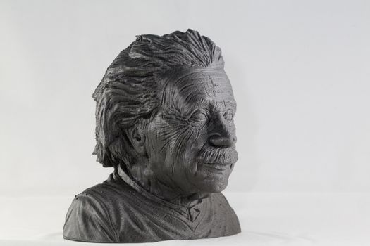 3D printed Albert Einstein Bust in Black look