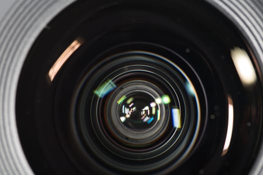 Camera Lens closeup front view