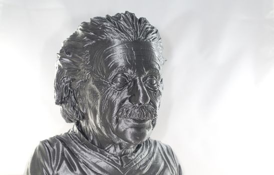3D printed Alber Einstein Bust shiny