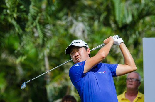 CHONBURI - JULY 31 : David Lipsky of USA in King's Cup 2016 at Phoenix Gold Golf & Country Club Pattaya on July 31, 2016 in Chonburi, Thailand.