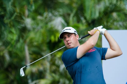 CHONBURI - JULY 31 : Ryan Evans of England in King's Cup 2016 at Phoenix Gold Golf & Country Club Pattaya on July 31, 2016 in Chonburi, Thailand.
