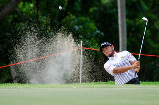 CHONBURI - JULY 31 : Chinnarat Phadungsil of Thailand in King's Cup 2016 at Phoenix Gold Golf & Country Club Pattaya on July 31, 2016 in Chonburi, Thailand.