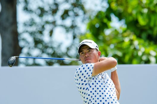 CHONBURI - JULY 31 : Chan Shih-chang of Chinese Taipei winner in King's Cup 2016 at Phoenix Gold Golf & Country Club Pattaya on July 31, 2016 in Chonburi, Thailand.