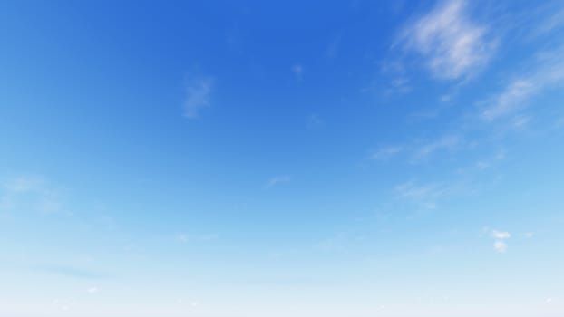 Cloudy blue sky abstract background, blue sky background with tiny clouds, 3d rendering

