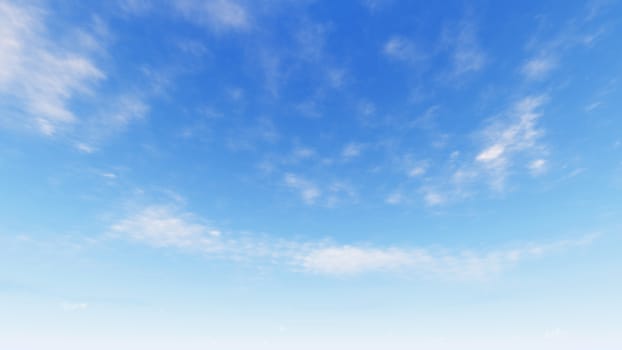 Cloudy blue sky abstract background, blue sky background with tiny clouds, 3d rendering

