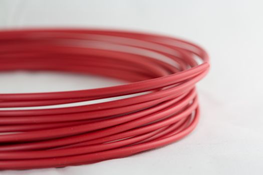 3D Printer Filament Roll in red color