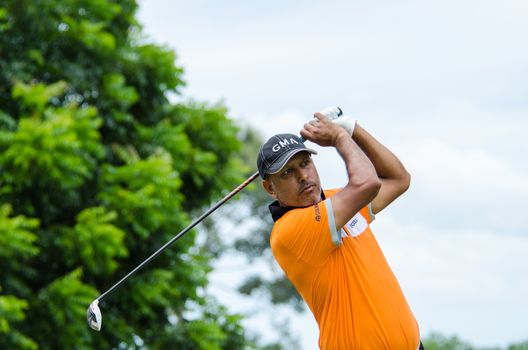 CHONBURI - JULY 31 : Jeev Milkha Singh of India in King's Cup 2016 at Phoenix Gold Golf & Country Club Pattaya on July 31, 2016 in Chonburi, Thailand.