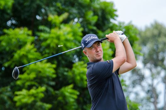 CHONBURI - JULY 31 : Mark Foster of England in King's Cup 2016 at Phoenix Gold Golf & Country Club Pattaya on July 31, 2016 in Chonburi, Thailand.