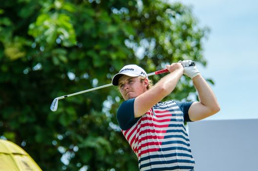 CHONBURI - JULY 31 : Eddie Pepperell of England Taipei winner in King's Cup 2016 at Phoenix Gold Golf & Country Club Pattaya on July 31, 2016 in Chonburi, Thailand.