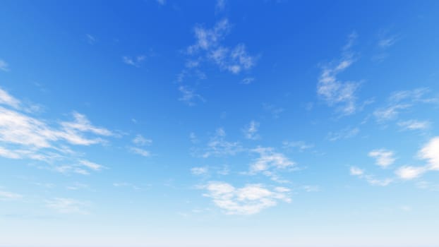 Cloudy blue sky abstract background, blue sky background with tiny clouds, 3d rendering

