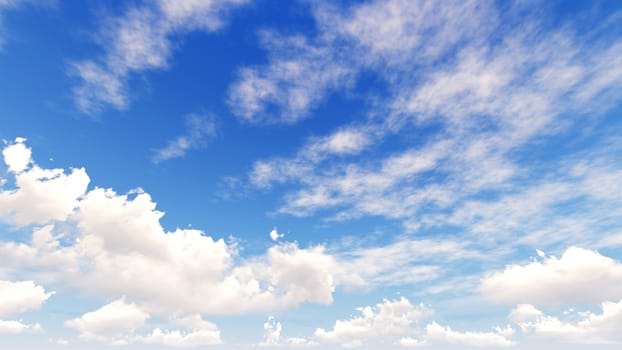 Cloudy blue sky abstract background, blue sky background with tiny clouds, 3d rendering

