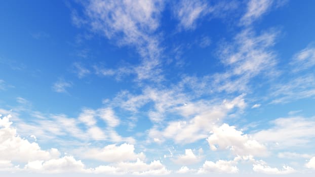 Cloudy blue sky abstract background, blue sky background with tiny clouds, 3d rendering

