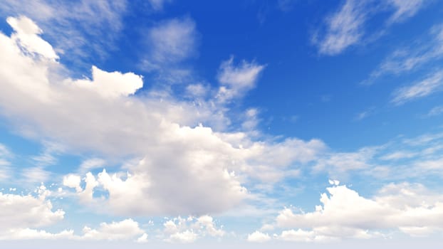 Cloudy blue sky abstract background, blue sky background with tiny clouds, 3d rendering

