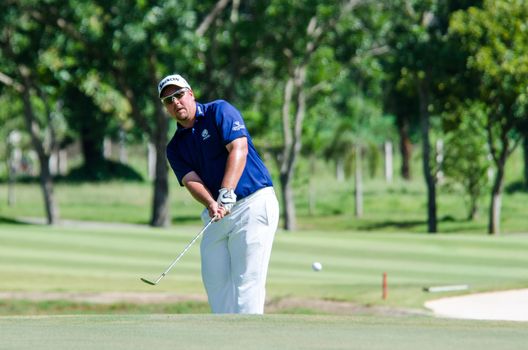 CHONBURI - JULY 31 : Jaco Ahlers of South Africa in King's Cup 2016 at Phoenix Gold Golf & Country Club Pattaya on July 31, 2016 in Chonburi, Thailand.
