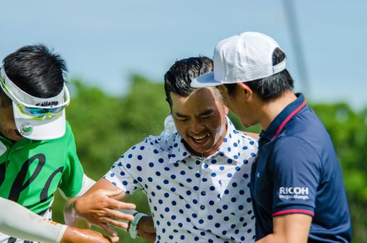 CHONBURI - JULY 31 : Chan Shih-chang of Chinese Taipei winner in King's Cup 2016 at Phoenix Gold Golf & Country Club Pattaya on July 31, 2016 in Chonburi, Thailand.