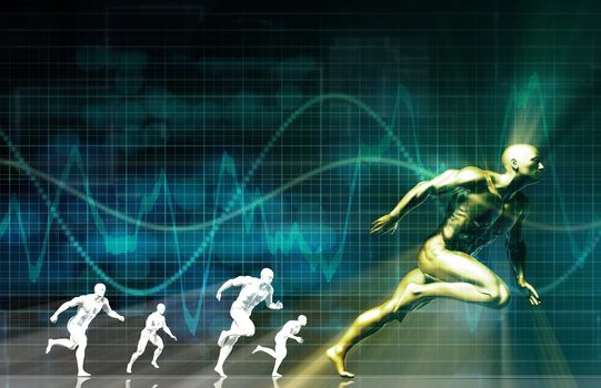 Fitness Training Program as a Art Concept