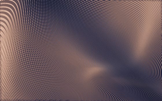 Abstract polygonal space low poly dark background with connecting dots and lines. Connection structure. 3d rendering